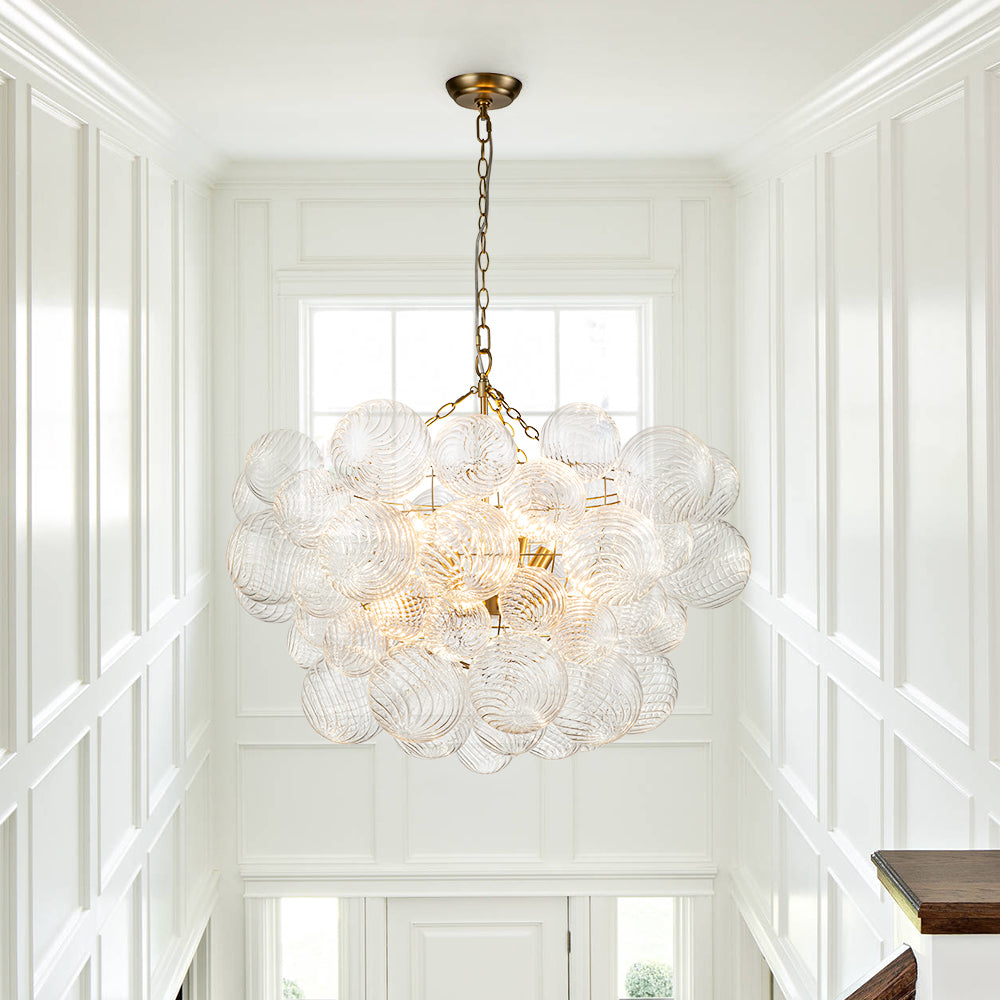 Stellia Bubble Art Brass Chandelier - Lamp Copper