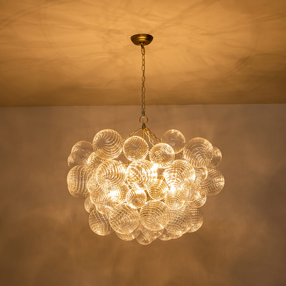 Stellia Bubble Art Brass Chandelier - Lamp Copper