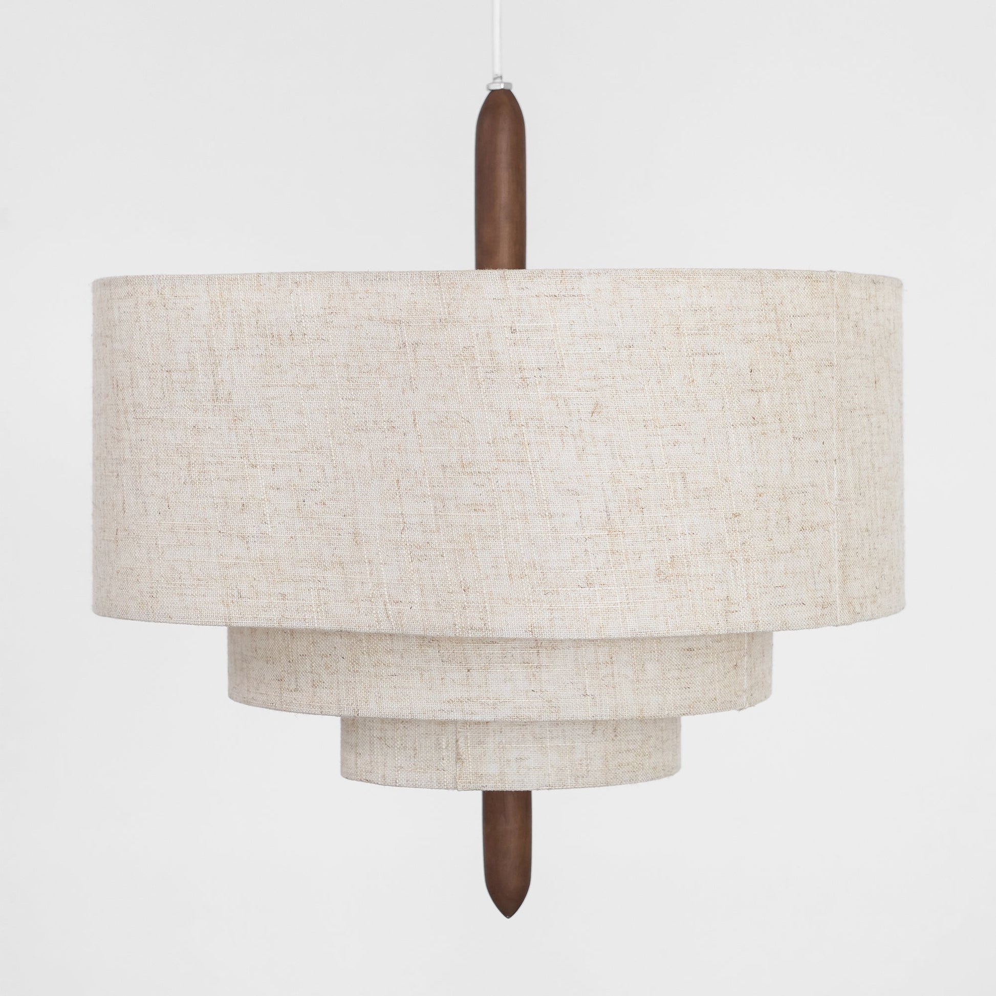 Altheus Premium Nordic Pebble Fabric Metal Pendant Lamp - Lamp Copper