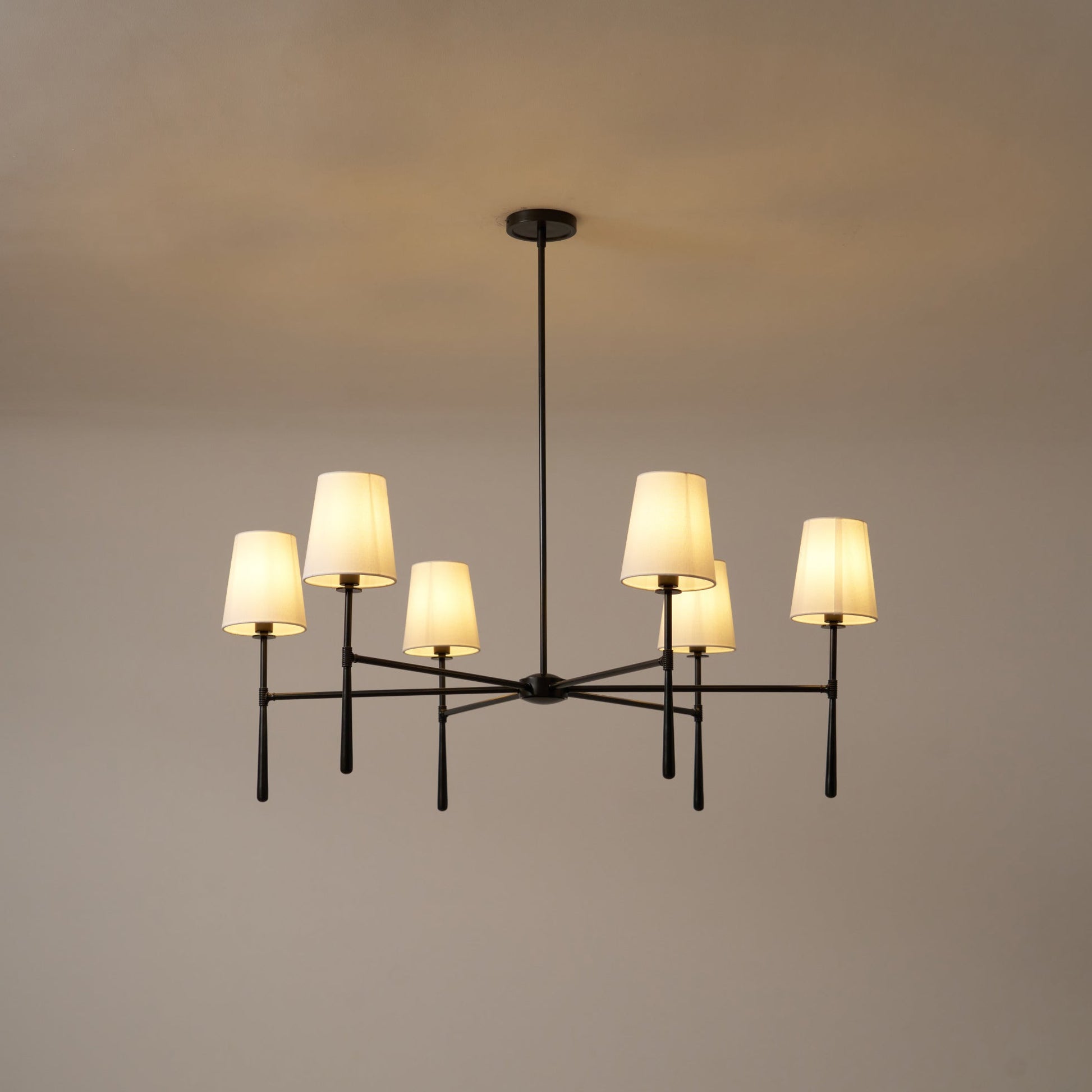 Varenne Round Chandelier - Lamp Copper