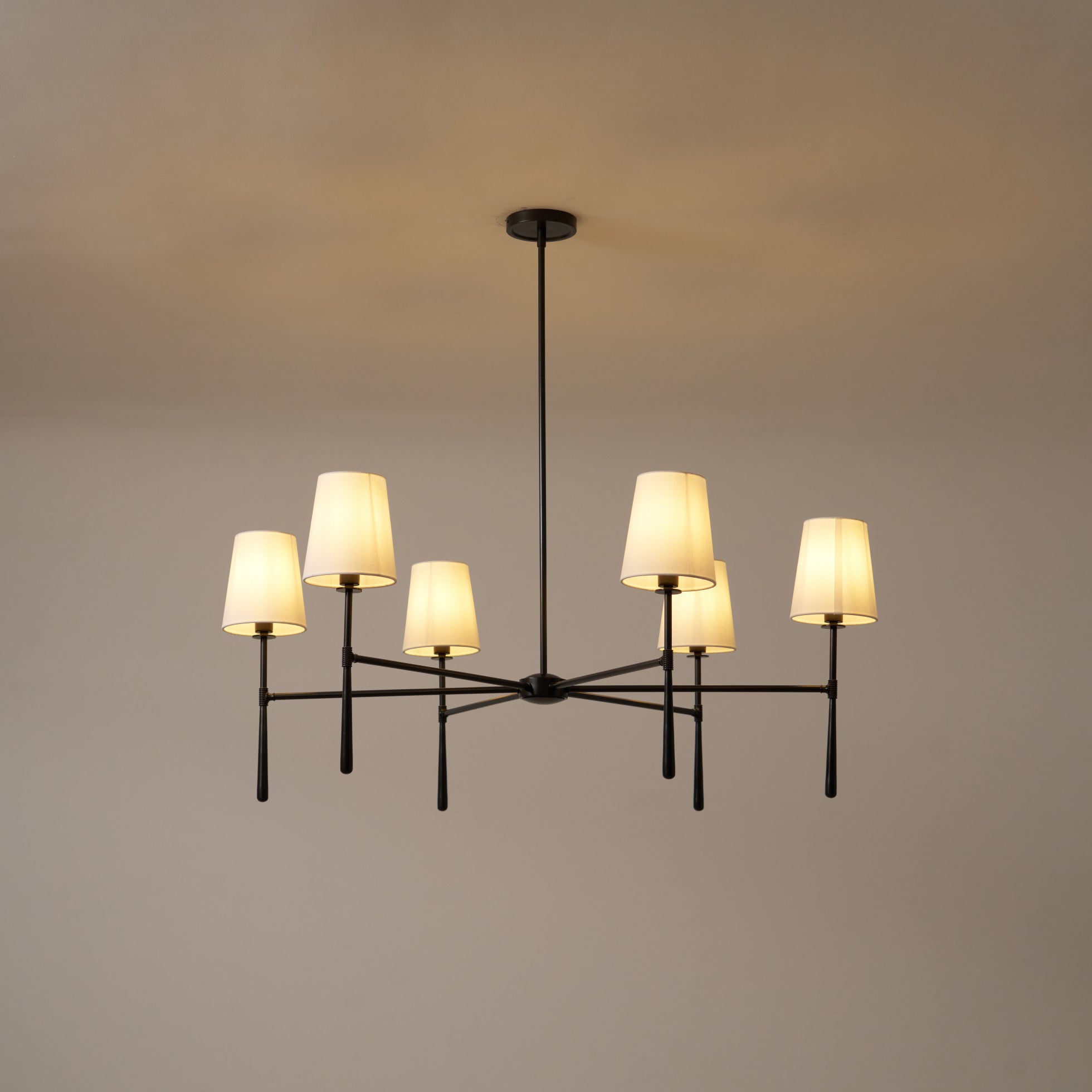 Varenne Round Chandelier - Lamp Copper