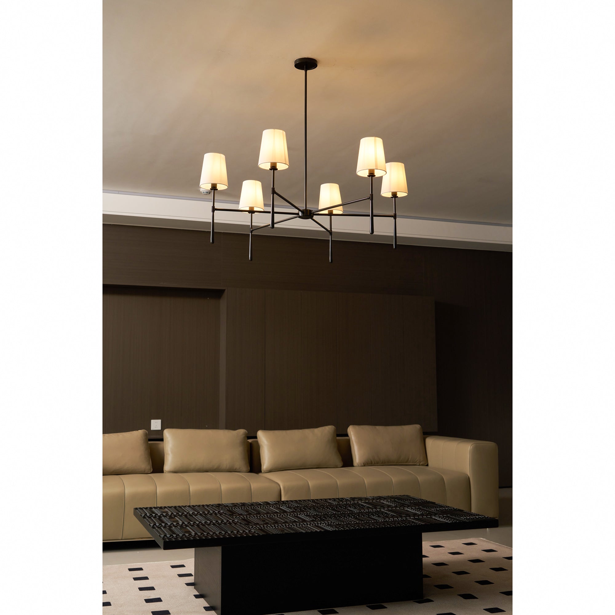 Varenne Round Chandelier - Lamp Copper