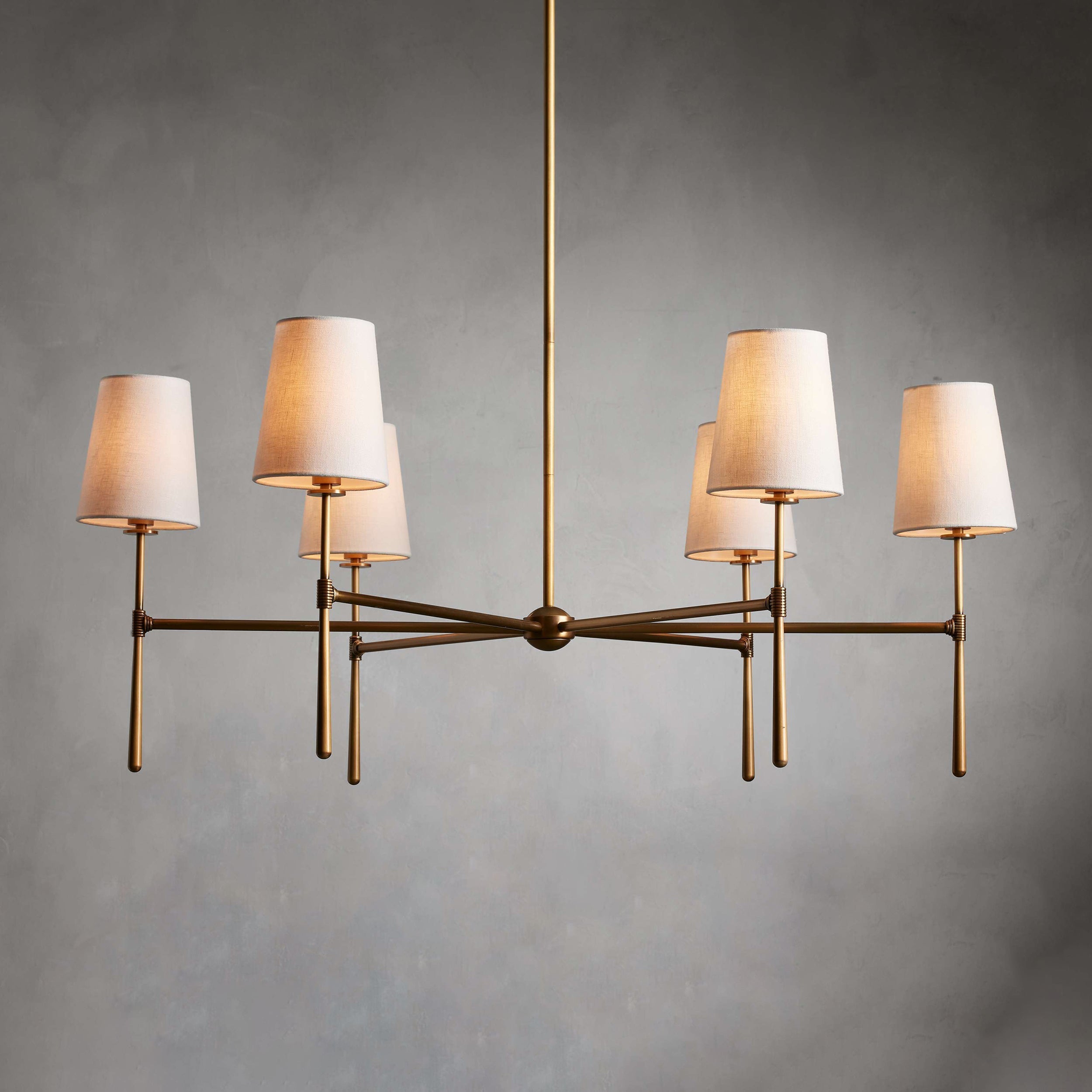 Varenne Round Chandelier - Lamp Copper