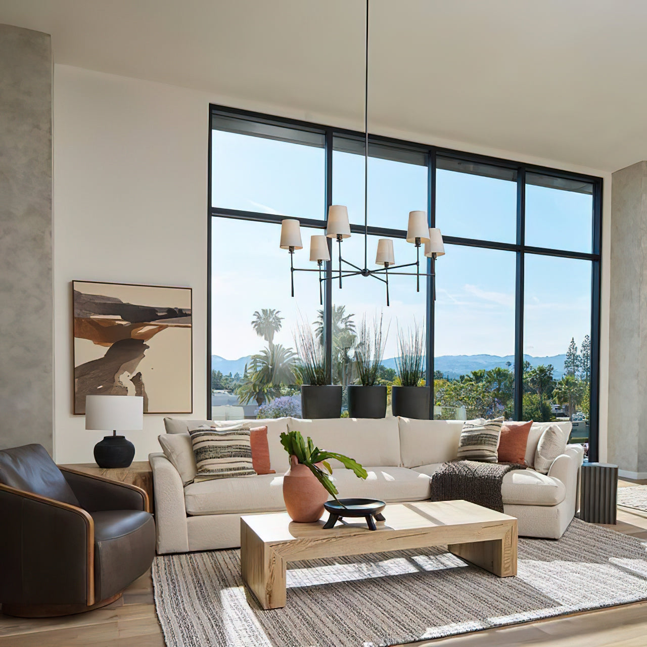 Varenne Round Chandelier - Lamp Copper