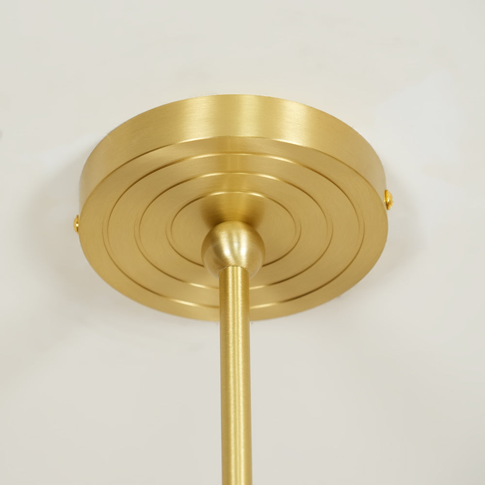 Eraeiel Postmodern Luxury Brass Fabric Chandelier - Lamp Copper