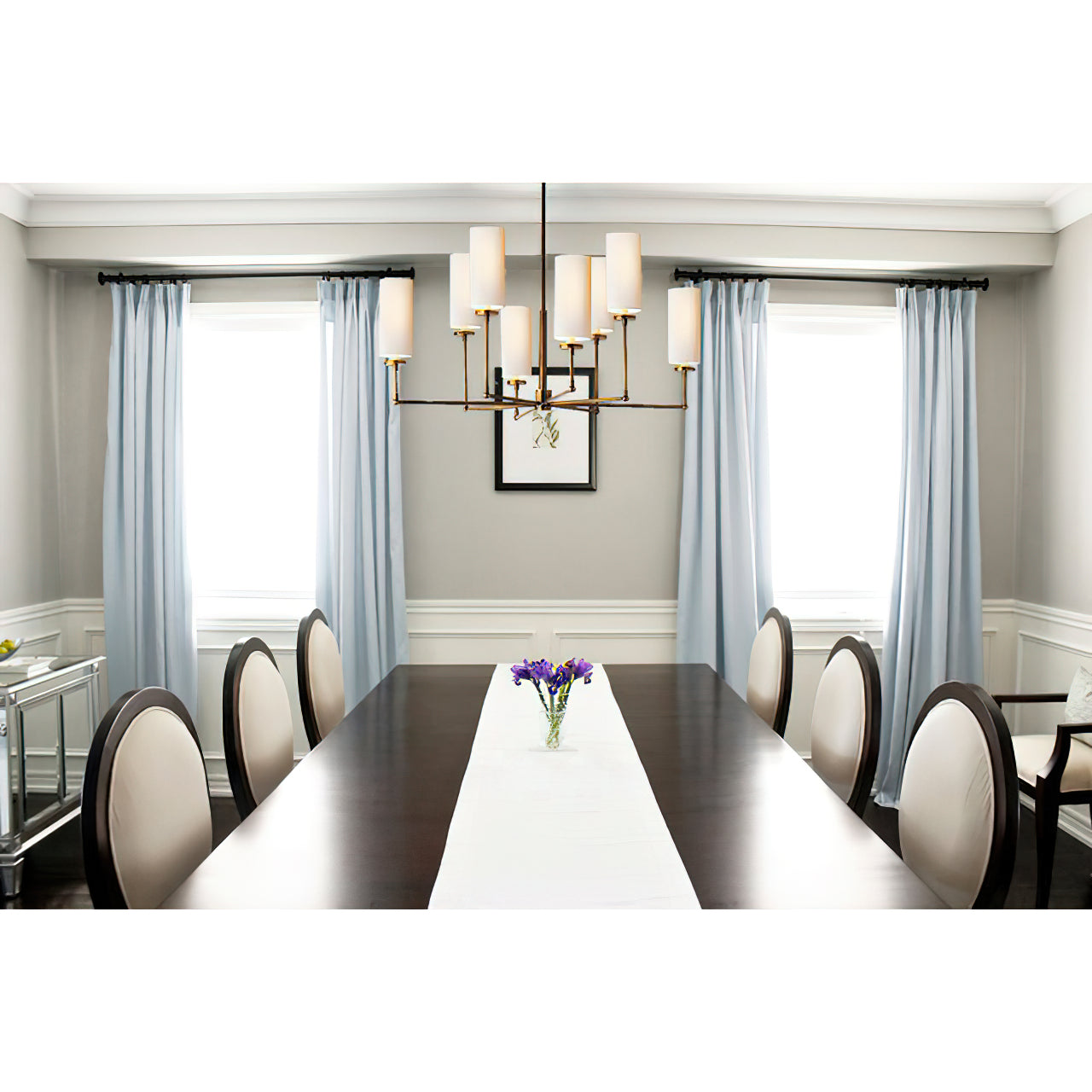 Eraeiel Postmodern Luxury Brass Fabric Chandelier - Lamp Copper