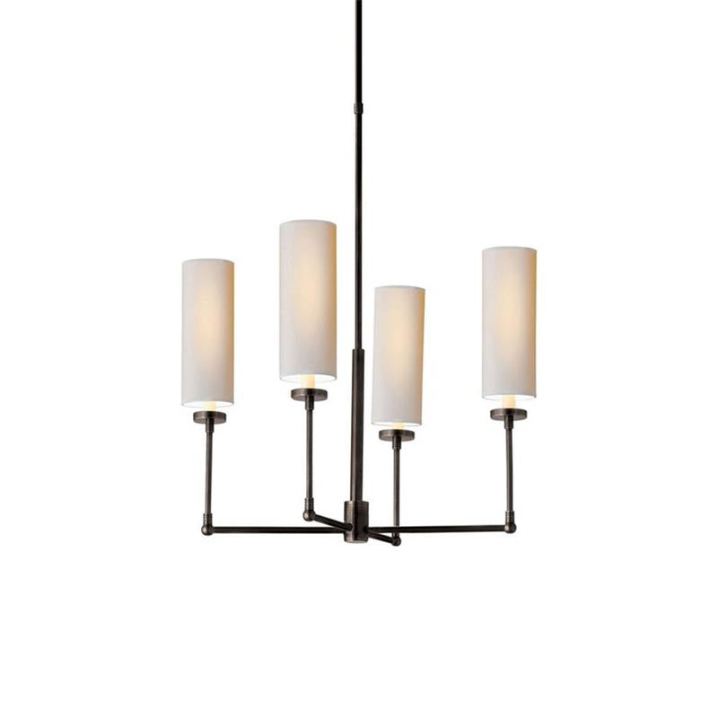 Eraeiel Postmodern Luxury Brass Fabric Chandelier - Lamp Copper