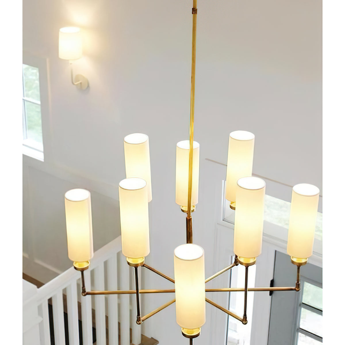 Eraeiel Postmodern Luxury Brass Fabric Chandelier - Lamp Copper