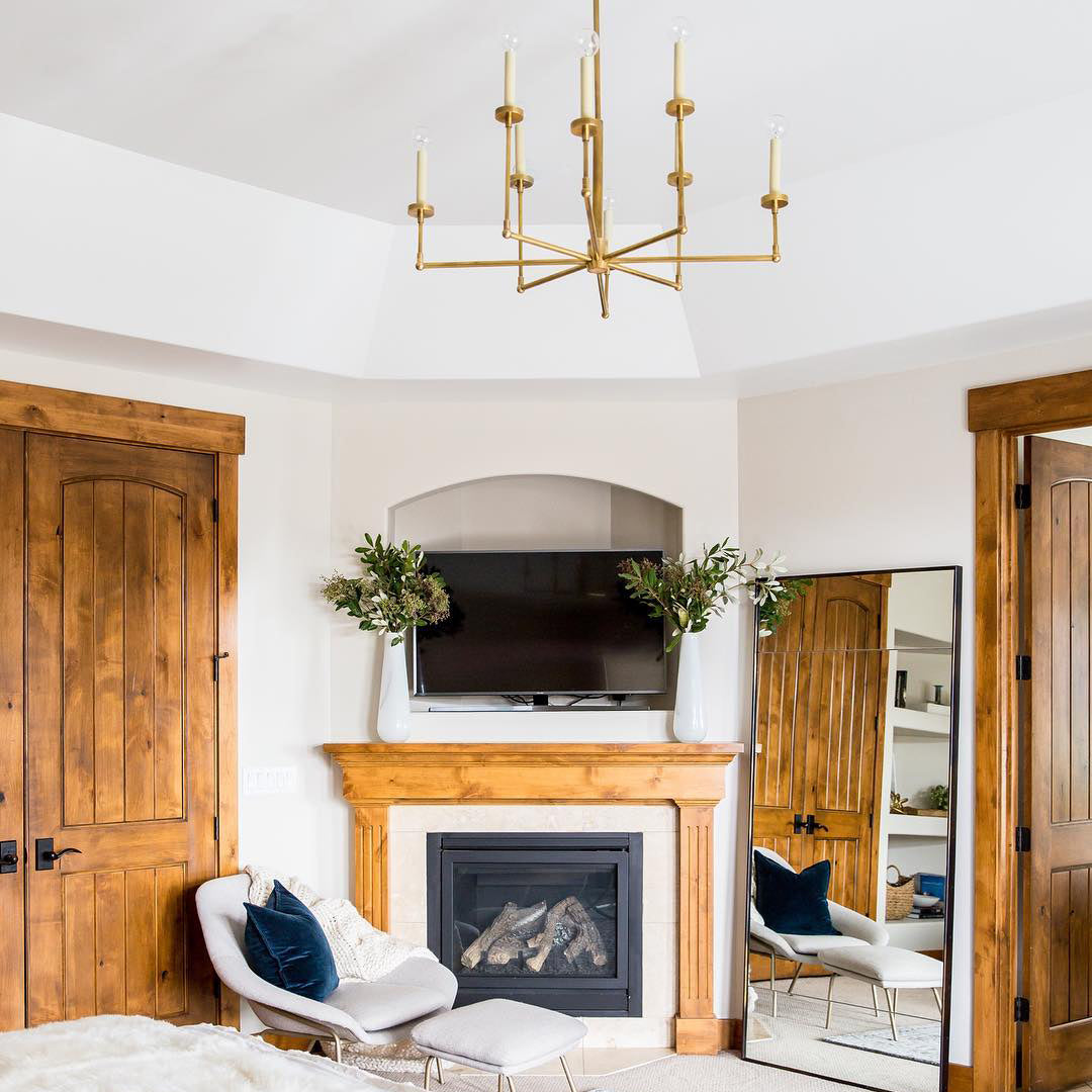 Eraeiel Postmodern Luxury Brass Fabric Chandelier - Lamp Copper