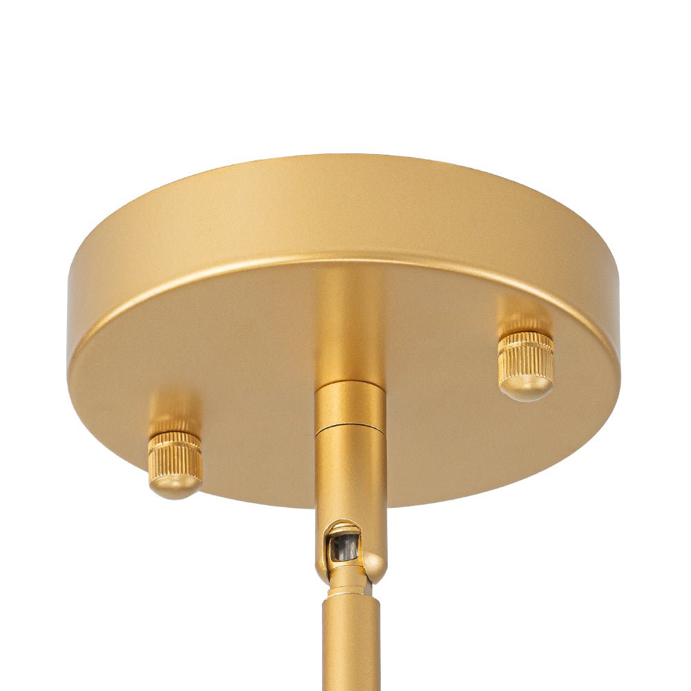 Xenuvux Sputnik Frosted Bubble Glass Pendant Chandelier - Lamp Copper