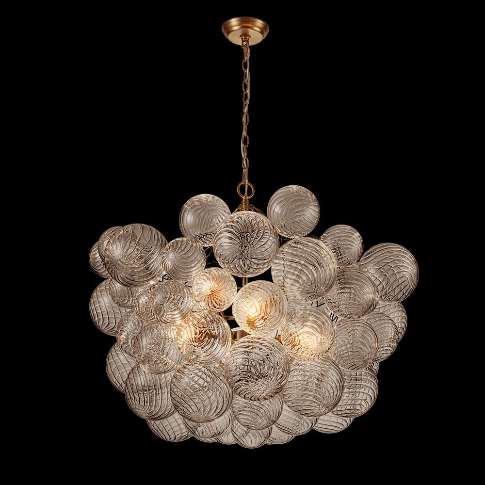 Stellia Bubble Art Brass Chandelier - Lamp Copper