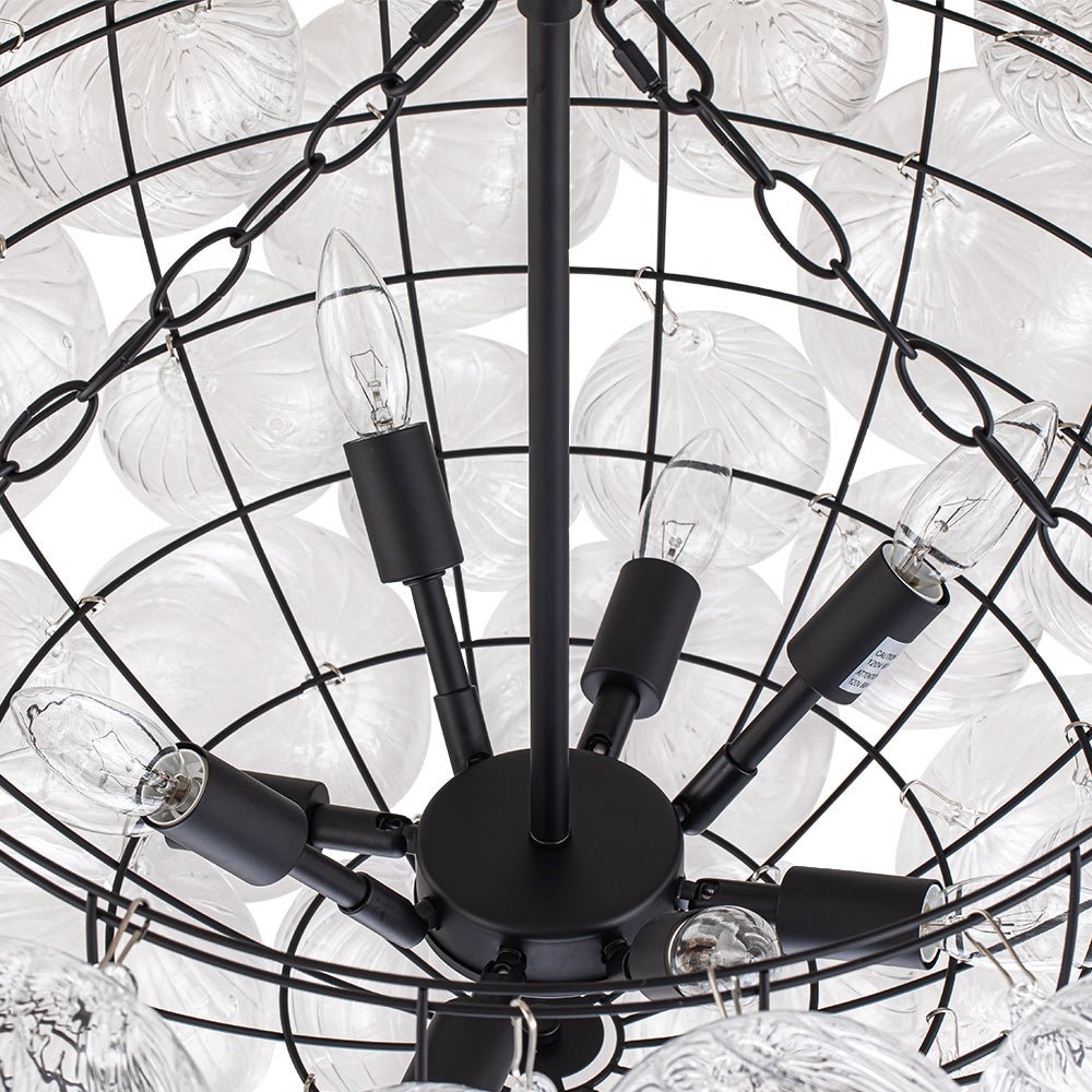 Stellia Bubble Art Brass Chandelier - Lamp Copper