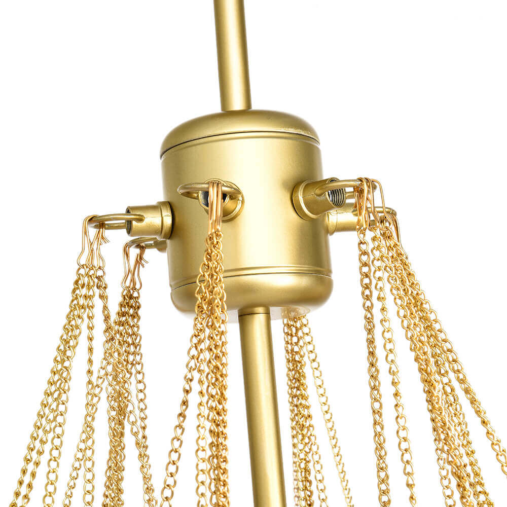 Hjemli Modern Metal Glass Chandelier - Lamp Copper