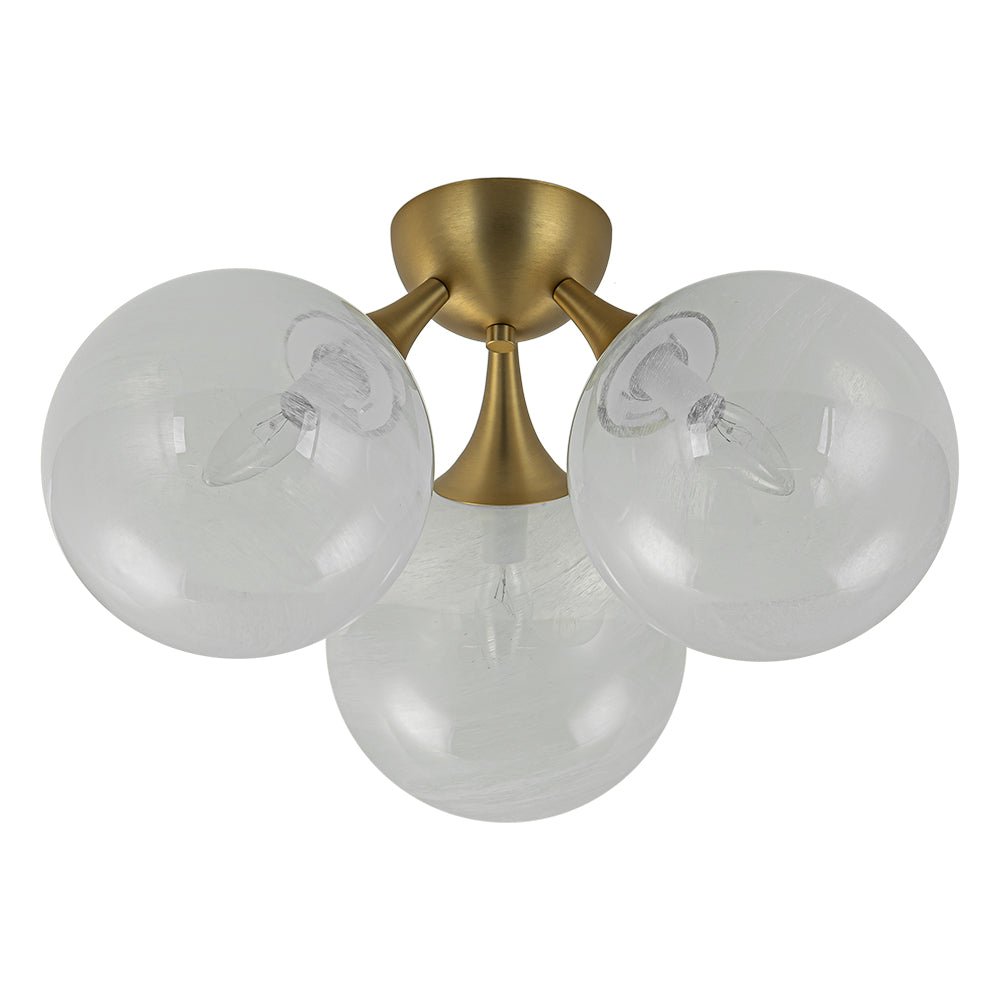 Tinduvox Cloud Opaque Glass Ceiling Light - Lamp Copper
