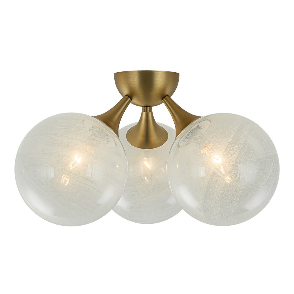 Tinduvox Cloud Opaque Glass Ceiling Light - Lamp Copper