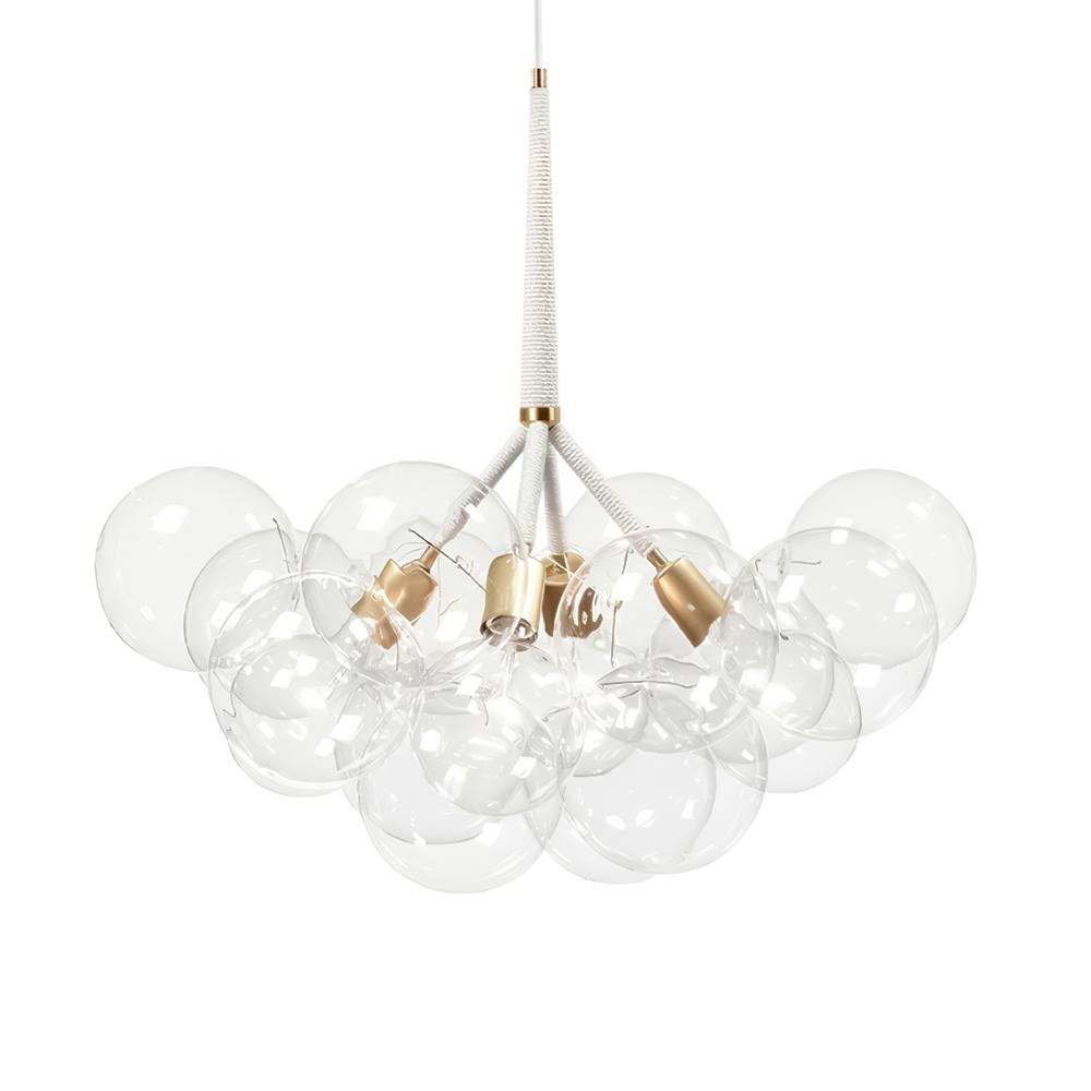 Luniva Modern Glass Chandelier - Lamp Copper