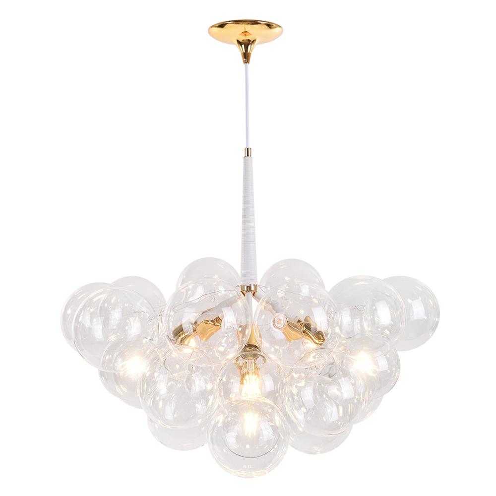 Luniva Modern Glass Chandelier - Lamp Copper